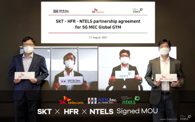 SK Telecom, HFR, and NTELS Signed MOU
